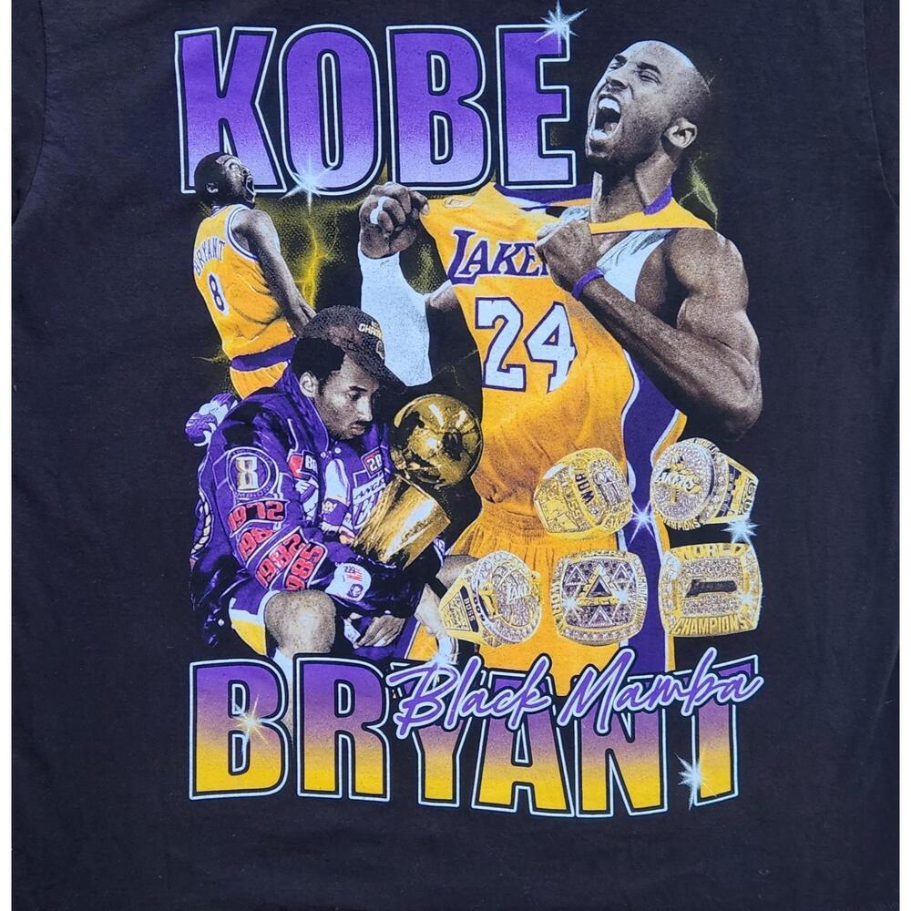 Nba Kobe Bryant Basketball Black Tshirt Mens L